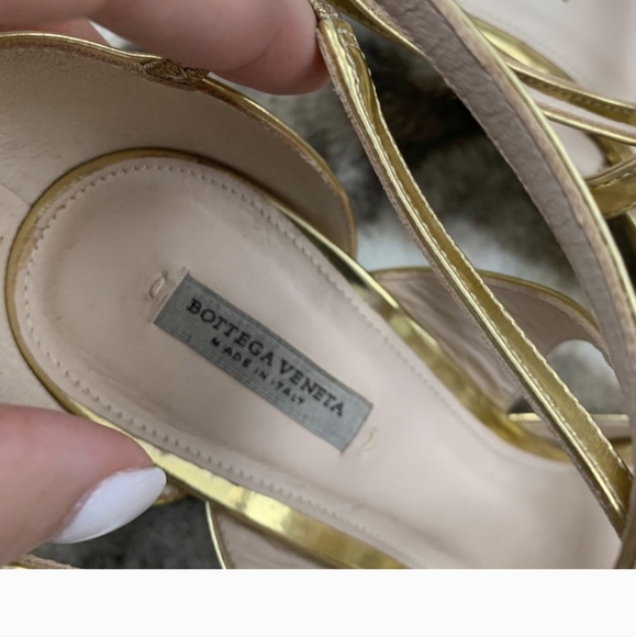 Bottega gold heels - Picture 3 of 6